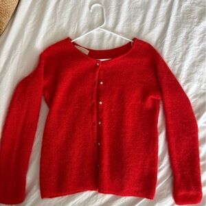 Sezane Red Gaspard Sweater